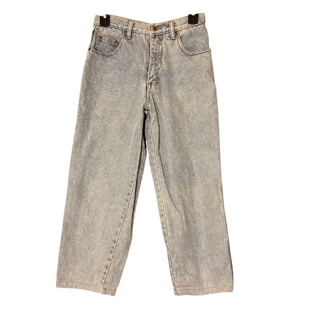 Vintage 90’s Guess Light Wash Blue Jeans Y2K Women’s Size 28 Wide Leg Grunge
